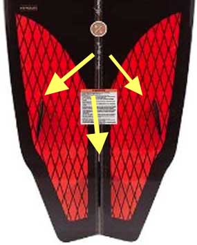 Tri-Fin Set Up on the Hyperlite Landlock Wake Surfboard