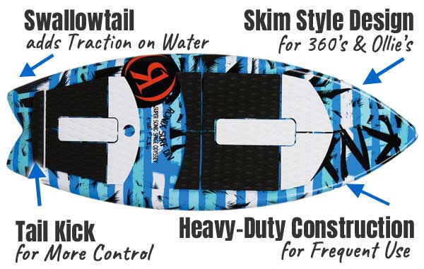 Ronix Space Odyssey 2021 Kids Wakesurf Board Features