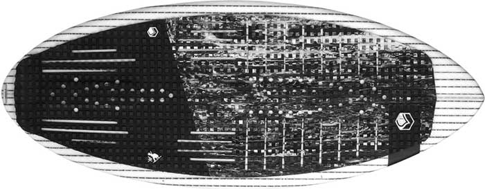 Top Side View of Liquid Force Keen Wakesurf Board