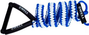 Swell Blue and White Wake Surf Rope